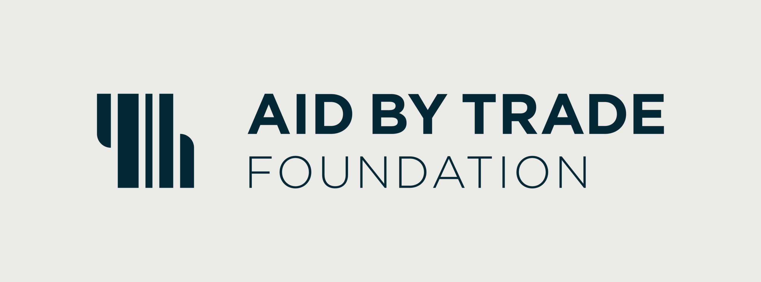 Logo of the Aid by Trade Foundation, an organization focused on sustainability and fair trade initiatives